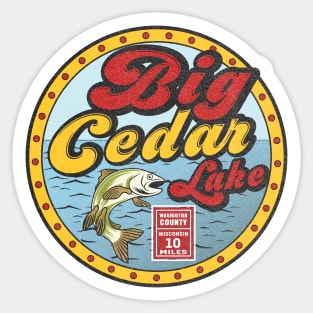 Big Cedar Lake Michigan Sticker